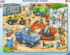 Ravensburger® Puzzle - Große Baustellenfahrzeuge, 40 Teile | Teddy Toys Kinderwelt