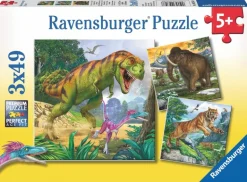 Ravensburger? Puzzle - Herrscher der Urzeit, 3 x 49 Teile | Teddy Toys Kinderwelt