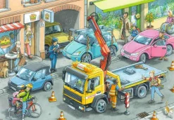 Ravensburger® Puzzle - Müllabfuhr und Abschleppwagen, 2x24 Teile | Teddy Toys Kinderwelt