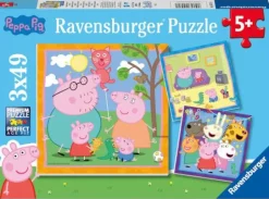 Ravensburger® Puzzle - Peppas Familie und Freunde, 3x49 Teile | Teddy Toys Kinderwelt
