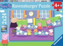 Ravensburger® Puzzle - Peppa in der Schule, 2x24 Teile | bis 50 Teile | Puzzle | Spielzeug | Teddy Toys Kinderwelt