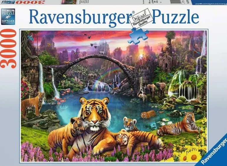 Ravensburger® Puzzle - Tiger in paradiesischer Lagune, 3000 Teile | Teddy Toys Kinderwelt