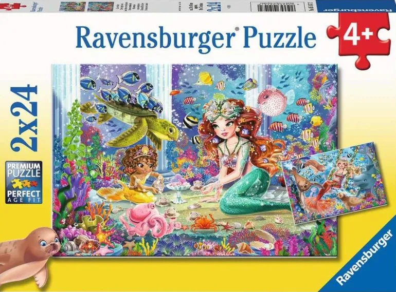 Ravensburger® Puzzle - Zauberhafte Meerjungfrauen, 2x24 Teile | Teddy Toys Kinderwelt