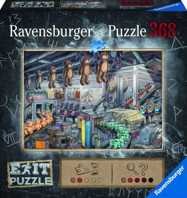Ravensburger® Puzzle EXIT - In der Spielzeugfabrik, 368 Teile | Teddy Toys Kinderwelt