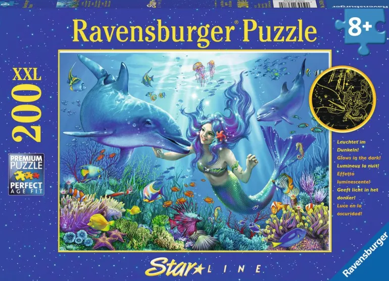Ravensburger® Puzzle XXL - Leuchtendes Unterwasserparadies, 200 Teile | Teddy Toys Kinderwelt