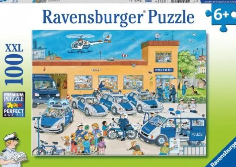Ravensburger® Puzzle XXL - Polizeirevier, 100 Teile | Teddy Toys Kinderwelt