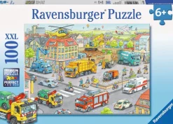 Ravensburger® Puzzle XXL - Fahrzeuge in der Stadt, 100 Teile | Teddy Toys Kinderwelt