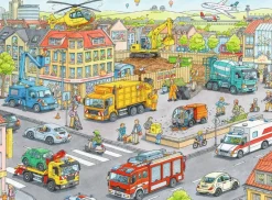 Ravensburger® Puzzle XXL - Fahrzeuge in der Stadt, 100 Teile | Teddy Toys Kinderwelt