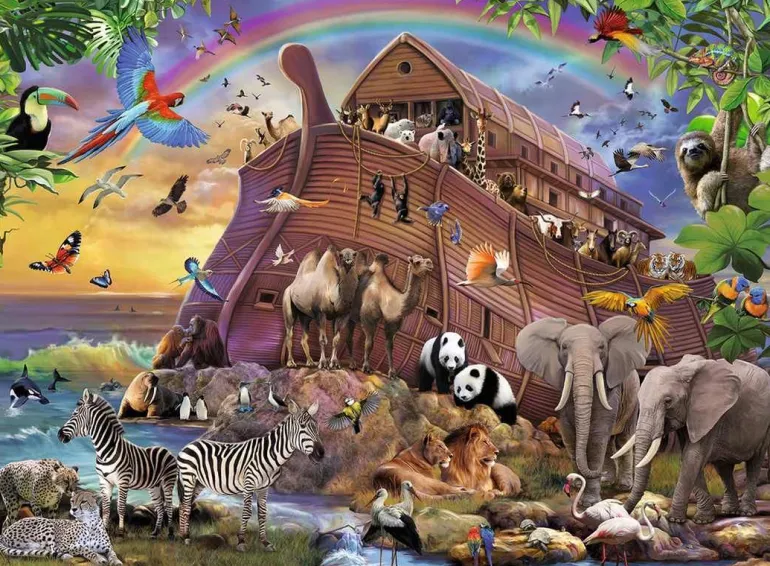 Ravensburger® Puzzle XXL - Unterwegs mit der Arche, 150 Teile | Teddy Toys Kinderwelt