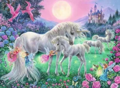 Ravensburger® Puzzle XXL Color - Einhörner im Mondschein, 100 Teile | Teddy Toys Kinderwelt
