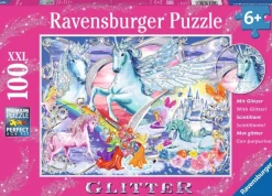 Ravensburger® Puzzle XXL Glitzer - Die schönsten Einhörner, 100 Teile | Teddy Toys Kinderwelt