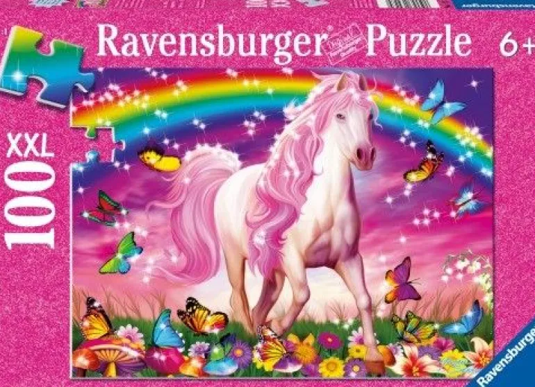 Ravensburger® Puzzle XXL Glitter - Pferdetraum, 100 Teile | Teddy Toys Kinderwelt