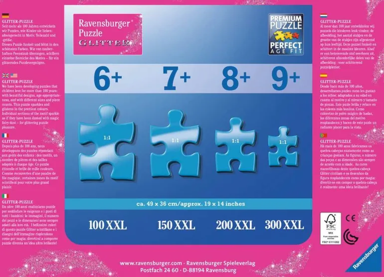 Ravensburger® Puzzle XXL Glitter - Pferdetraum, 100 Teile | Teddy Toys Kinderwelt