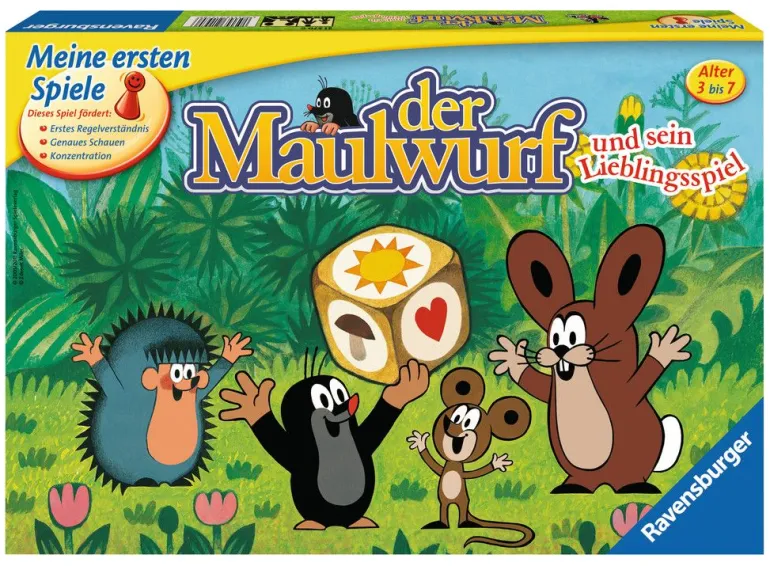 Ravensburger® Spiele - Der Maulwurf und sein Lieblingsspiel | Konzentration | Lernspiele | Spiele | Spielzeug | Teddy Toys Kinderwelt