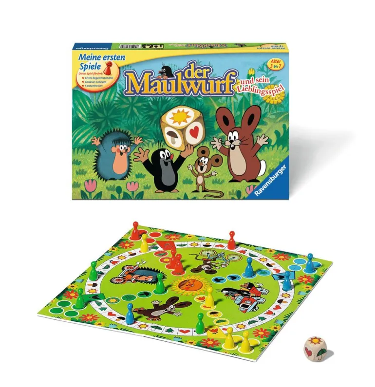 Ravensburger® Spiele - Der Maulwurf und sein Lieblingsspiel | Konzentration | Lernspiele | Spiele | Spielzeug | Teddy Toys Kinderwelt