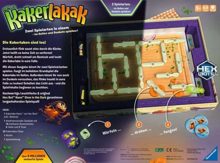 Ravensburger® Spiele - Kakerlakak Glow In The Dark | Teddy Toys Kinderwelt