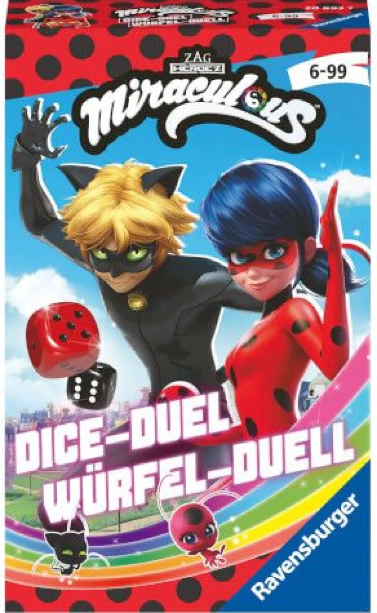Ravensburger® Spiele - Miraculous Würfel-Duell | Teddy Toys Kinderwelt
