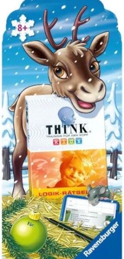 Ravensburger® Spiele - THINK® Kids Logik-Rätsel Weihnachten | Teddy Toys Kinderwelt