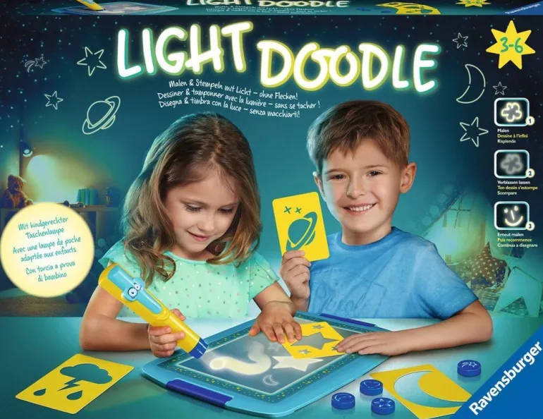 Ravensburger® Spiele Light Doodle - Mond & Sterne | Teddy Toys Kinderwelt