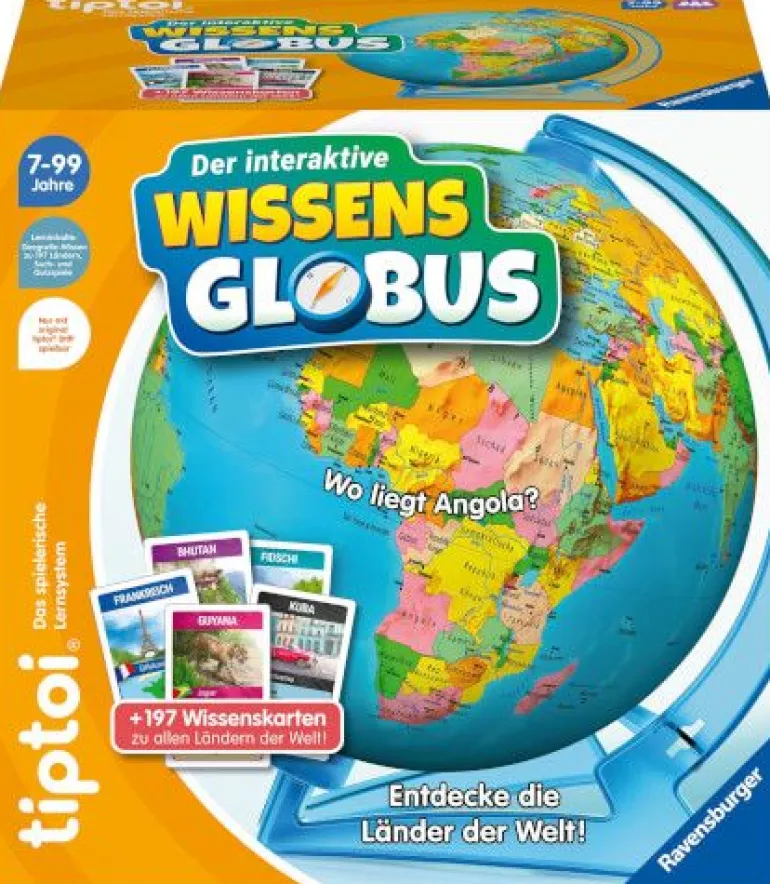 Ravensburger® tiptoi® - Der interaktive Wissens-Globus | Teddy Toys Kinderwelt