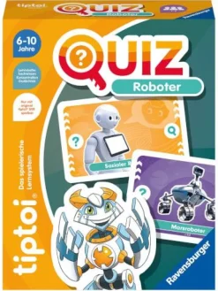 Ravensburger tiptoi 00164 Quiz Roboter, Quizspiel für Kinder ab 6 | Teddy Toys Kinderwelt