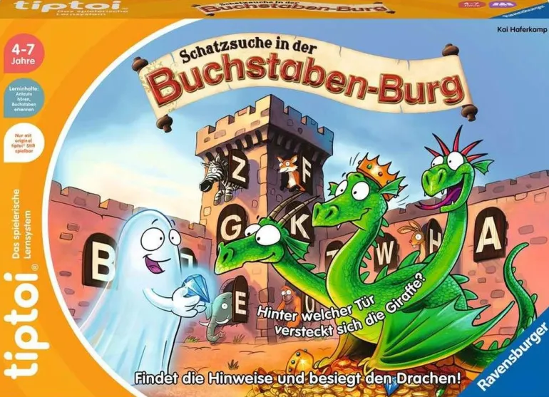 Ravensburger tiptoi 00124 Schatzsuche in der Buchstabenburg, Spie | Teddy Toys Kinderwelt