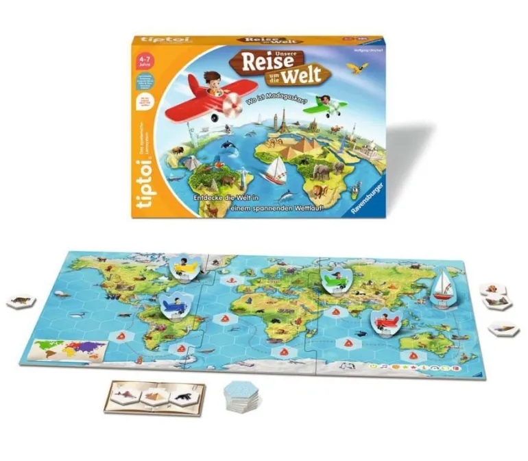 Ravensburger tiptoi Spiel 00117 Unsere Reise um die Welt - Lernsp | Teddy Toys Kinderwelt