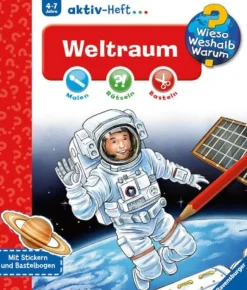 Ravensburger® Wieso? Weshalb? Warum? - aktiv-Heft: Weltraum | Teddy Toys Kinderwelt