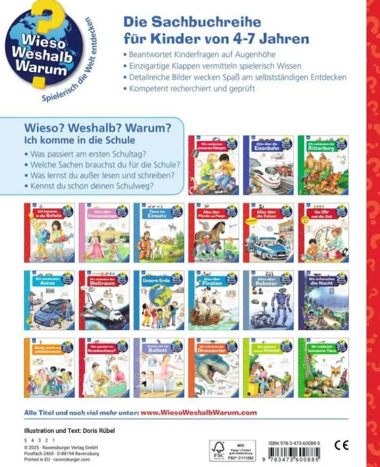 Ravensburger® Wieso? Weshalb? Warum? - Ich komme in die Schule | Teddy Toys Kinderwelt