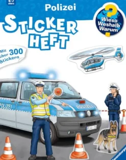 Ravensburger® Wieso?Weshalb? Warum? - Stickerheft: Polizei | Teddy Toys Kinderwelt