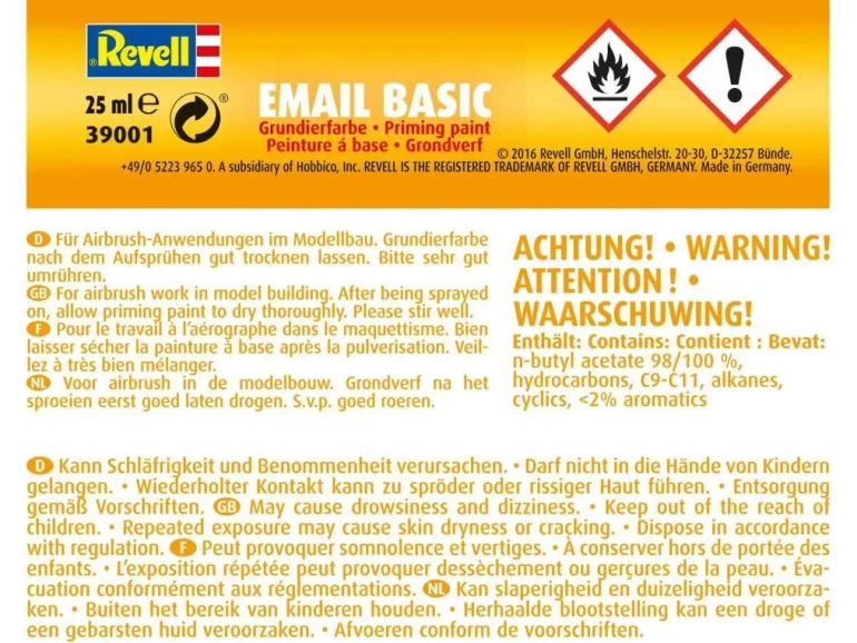 Revell - Airbrush Email Basic, 25 ml | Teddy Toys Kinderwelt