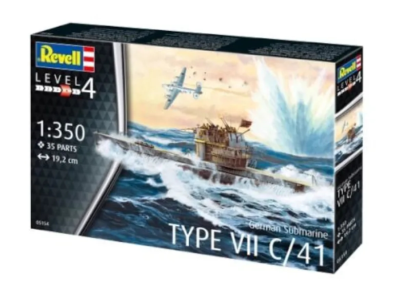Revell Modellbau - German Submarine Type VII C/41 | Teddy Toys Kinderwelt