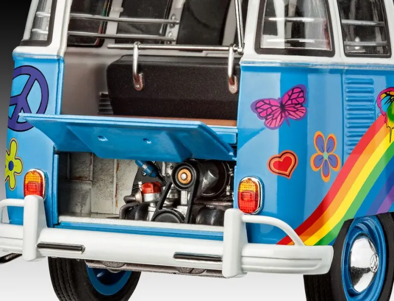 Revell Modellbau - VW T1 Samba Bus Flower Power | Teddy Toys Kinderwelt
