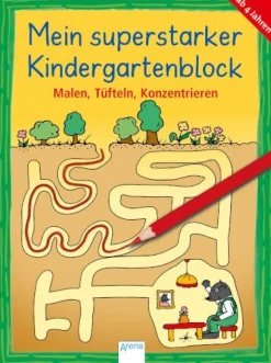 Schäfer, Carola: Mein superstarker Kindergartenblock # Malen, Tüf | Teddy Toys Kinderwelt