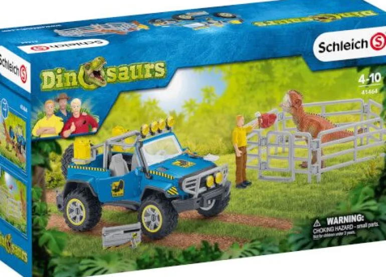 Schleich® Dinosaurs - Geländewagen mit Dino-Außenposten | Teddy Toys Kinderwelt