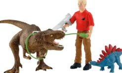 schleich® Dinosaurs 41465 Tyrannosaurus Rex Angriff | Teddy Toys Kinderwelt