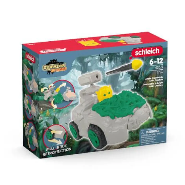 schleich® ELDRADOR CREATURES 42671 Dschungel-Crashmobil mit Mini | Teddy Toys Kinderwelt