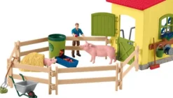 schleich® Farm World 42605 Großer Stall mit Tieren und Zubehör | Teddy Toys Kinderwelt