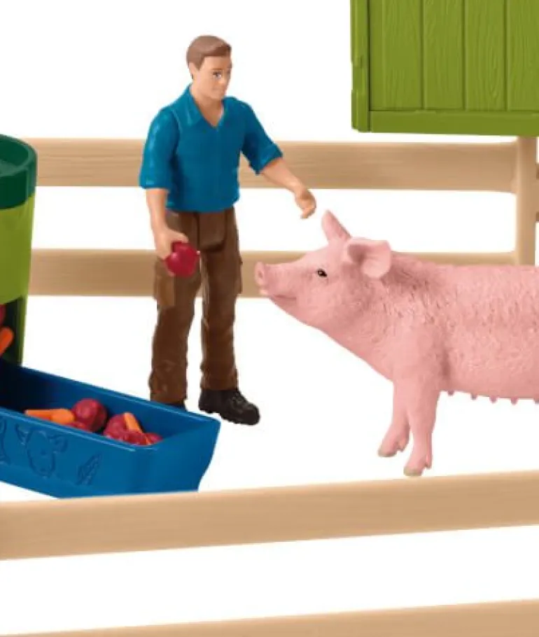 schleich® Farm World 42605 Großer Stall mit Tieren und Zubehör | Teddy Toys Kinderwelt