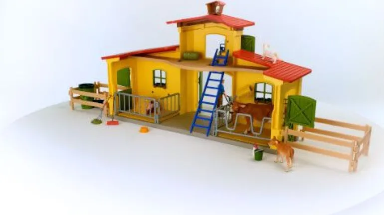 schleich® Farm World 42605 Großer Stall mit Tieren und Zubehör | Teddy Toys Kinderwelt