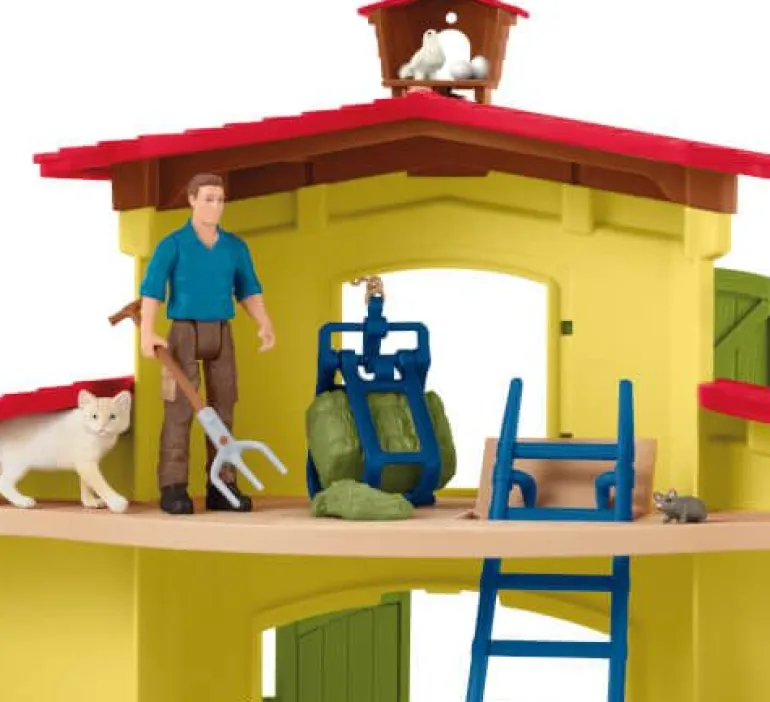 schleich® Farm World 42605 Großer Stall mit Tieren und Zubehör | Teddy Toys Kinderwelt