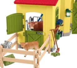schleich® Farm World 42605 Großer Stall mit Tieren und Zubehör | Teddy Toys Kinderwelt