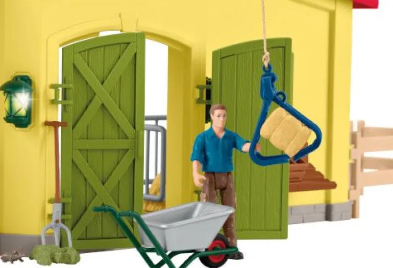 schleich® Farm World 42605 Großer Stall mit Tieren und Zubehör | Teddy Toys Kinderwelt