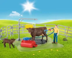 Schleich® Farm World - Kuh Waschstation | Teddy Toys Kinderwelt