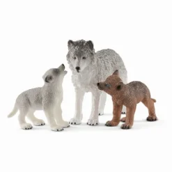 Schleich® Wild Life - Wolfsmutter mit Welpen | Teddy Toys Kinderwelt