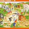 Schmidt Puzzle - 2er Set Rahmenpuzzles Zoo + Bauernhof | Teddy Toys Kinderwelt