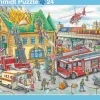 Schmidt Puzzle - 2er Set Rahmenpuzzle Feuerwehr + Polizei | Teddy Toys Kinderwelt