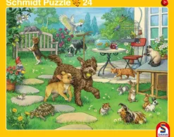 Schmidt Puzzle - 2er Set Rahmenpuzzle Haustiere + Heimische Tiere | Teddy Toys Kinderwelt