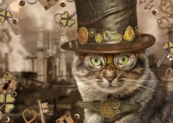 Schmidt Puzzle - Steampunk Katze, 1000 Teile | Teddy Toys Kinderwelt