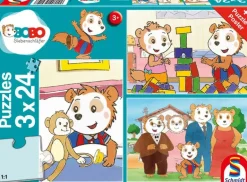 Schmidt Puzzle -.Bobo Siebenschläfer, 3x24 Teile | Teddy Toys Kinderwelt